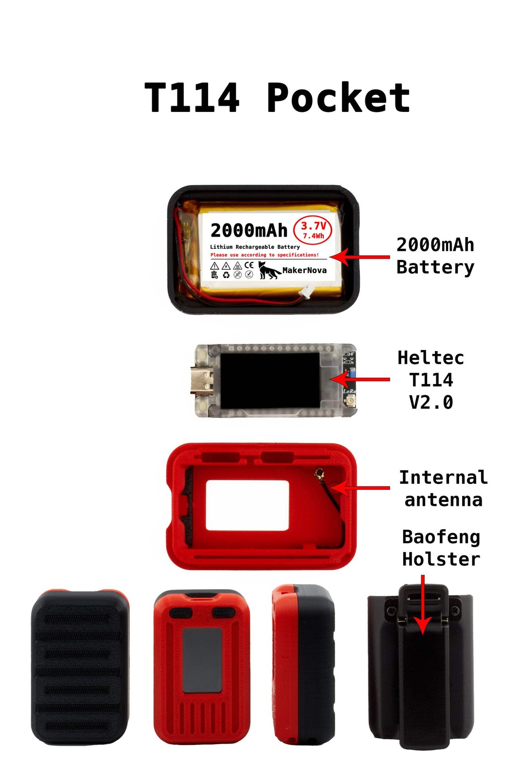 Heltec T114 V2.0 Complete Meshtastic Node