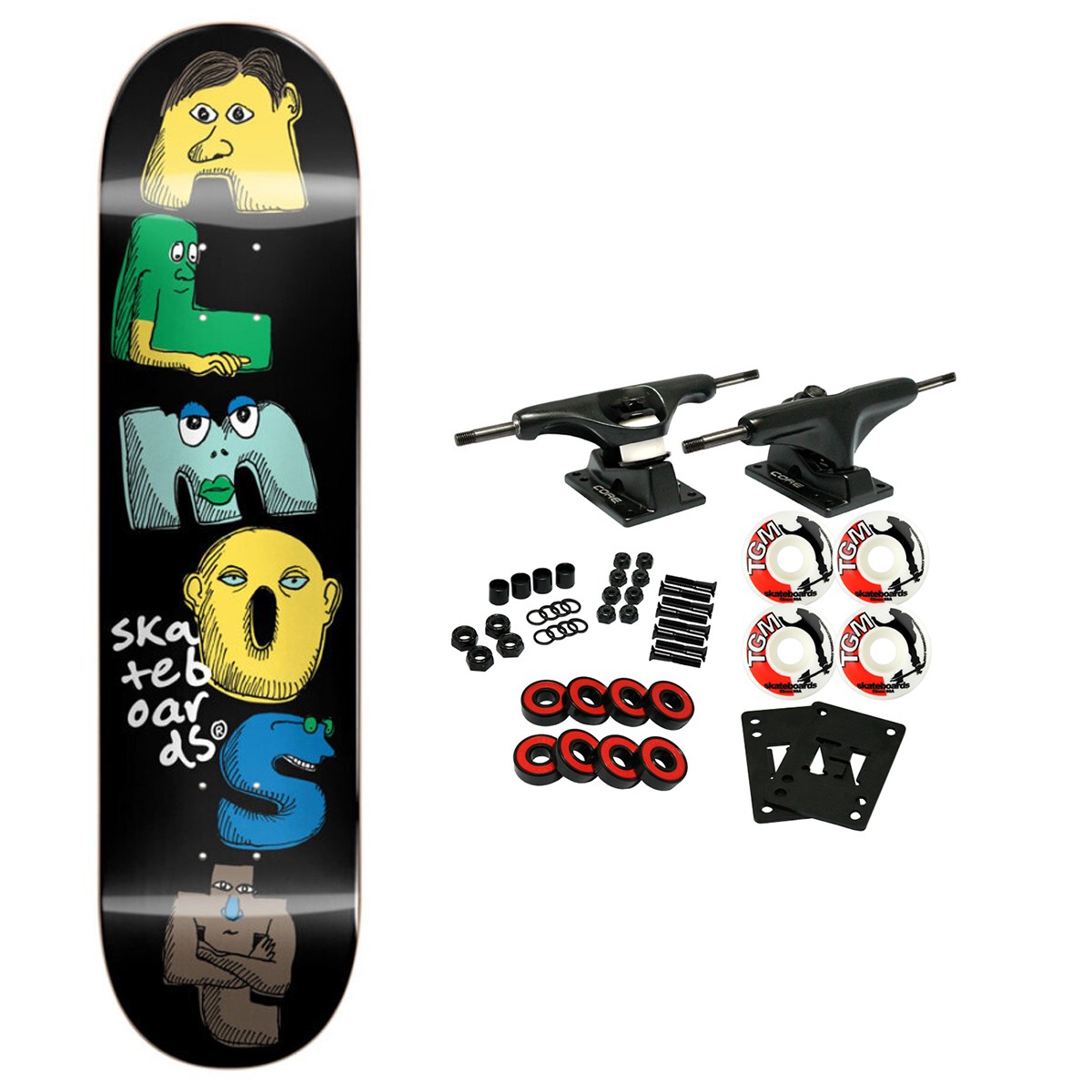 Almost Skateboard Complete Gang Gang Black 8.0" x 31.6"