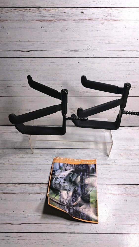 Tree Stand Bow Hook with Dual Rotating Arms and J-Hook, Stable and Sturdy Tree