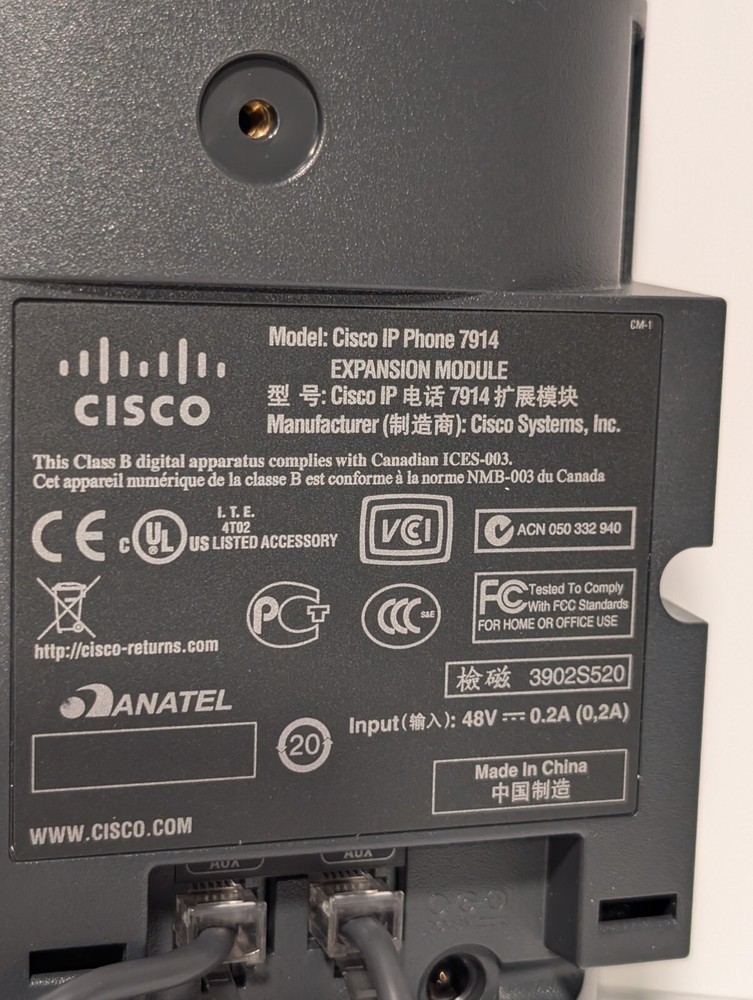 Cisco 7914 VoIP Expansion Module, 14 (Programmable) Lines, Illuminated Buttons