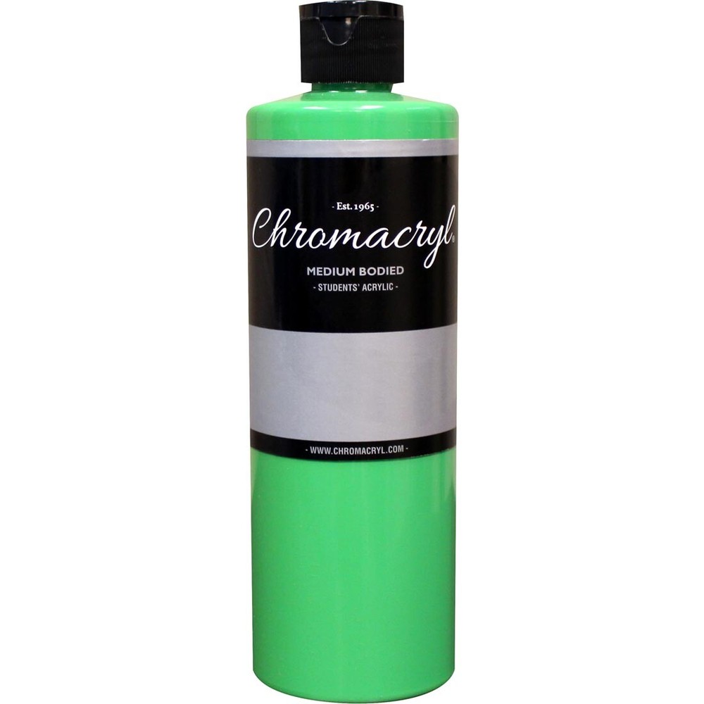 Chromacryl Students' Acrylic Paint Pint Light Green