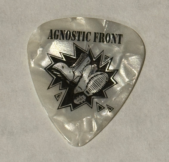 AGNOSTIC FRONT VINNIE STIGMA Guitar Pick Authentic Tour Artist Show Plectrum