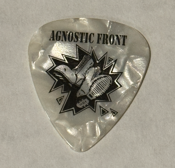 AGNOSTIC FRONT VINNIE STIGMA Guitar Pick Authentic Tour Artist Show Plectrum