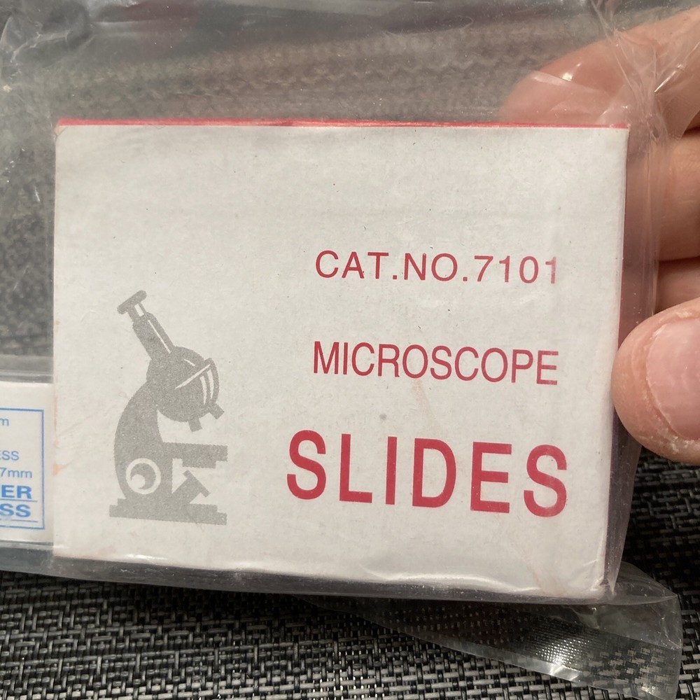 50 Blank Glass Microscope Slides & 100 Cover Slips for Experiments and Analysis