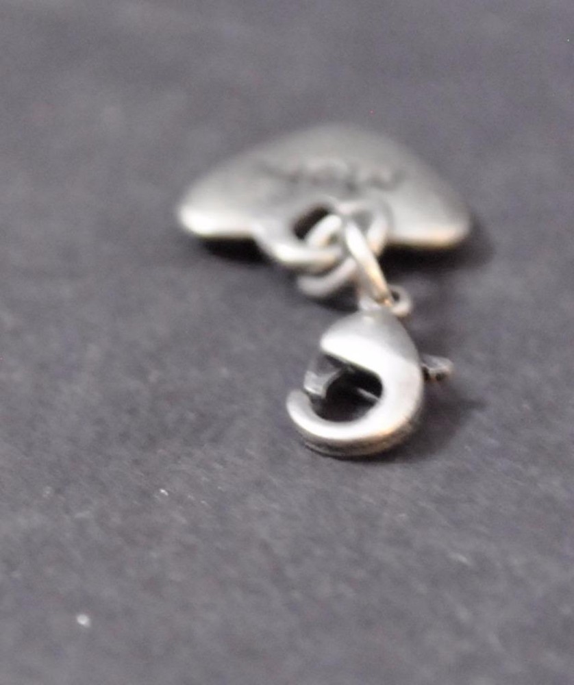 Jilzara Mom Single Charm Oxidized Silverplate Hook Design Handmade Artisan