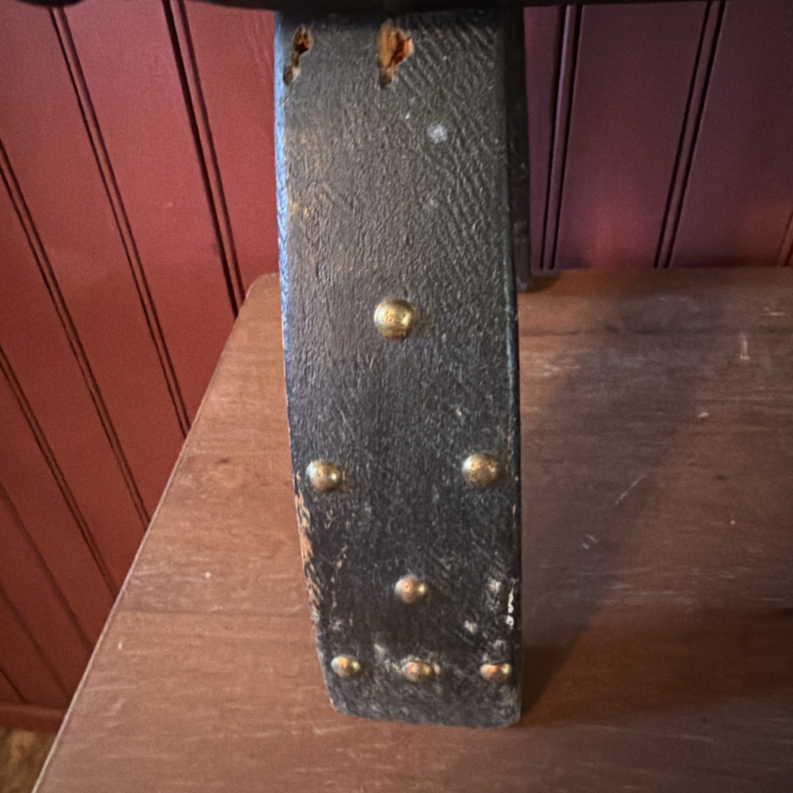 Vintage TURKISH Camel Head Pommel Padded Saddle Stool, Footstool. 23.5” X 18.5”.