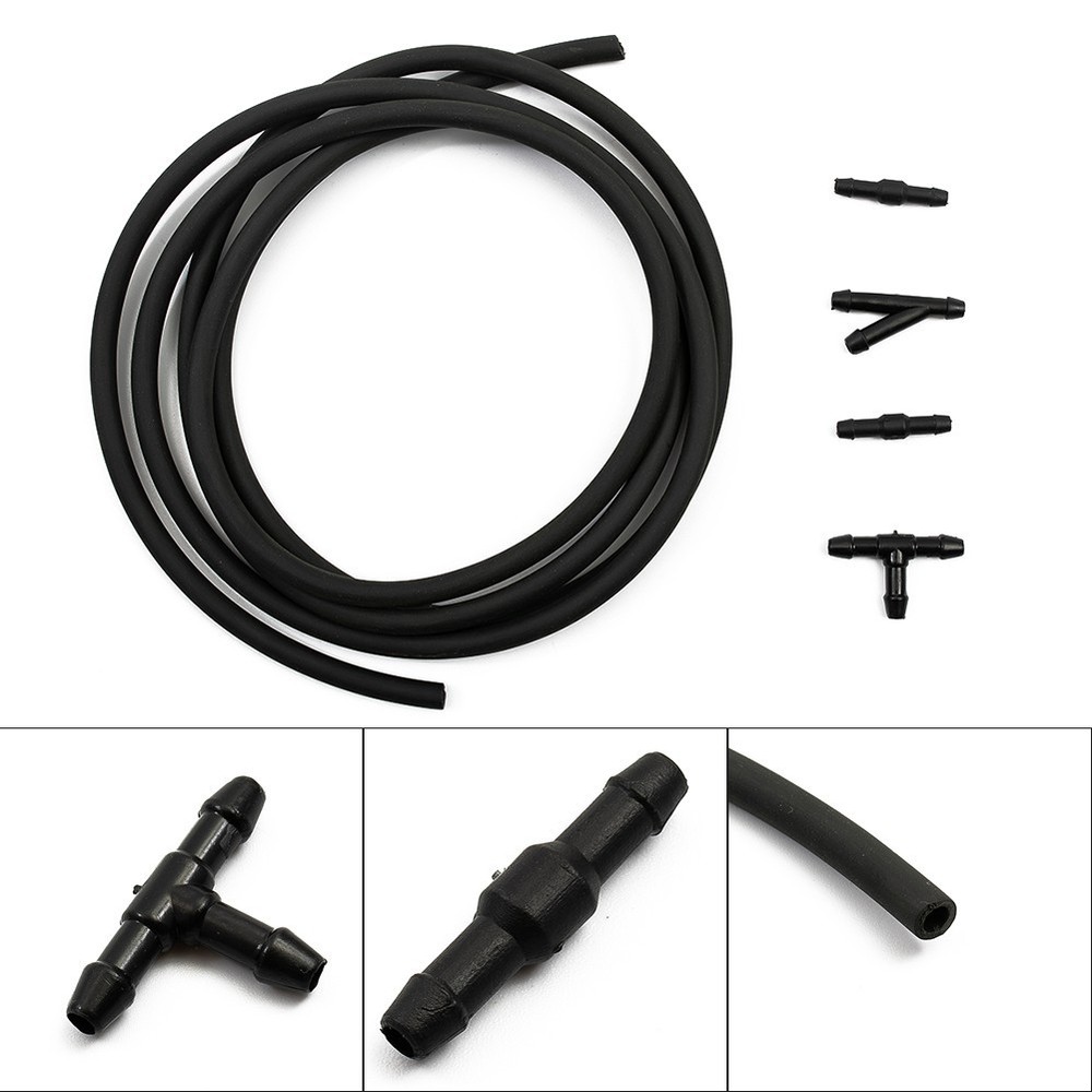 NEW PRACTICAL Hose Connectors Black High Quality Spray Hose Windshield