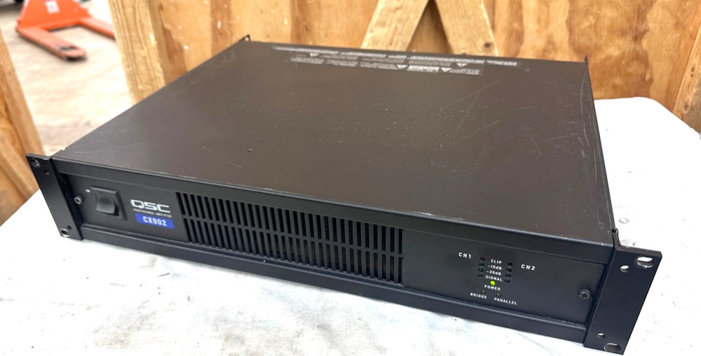 QSC CX902 Professional Power Amplifier 550 Watts Per Channel - 2 Available