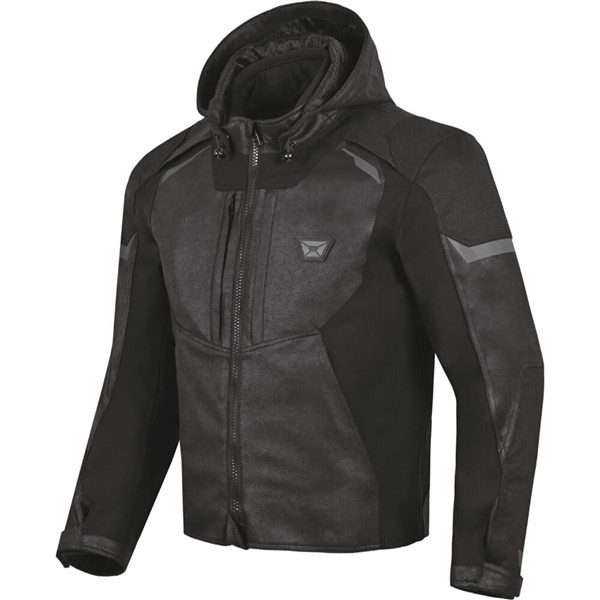 Cortech Shadow AX Leather/Textile Motorcycle Jacket | Black