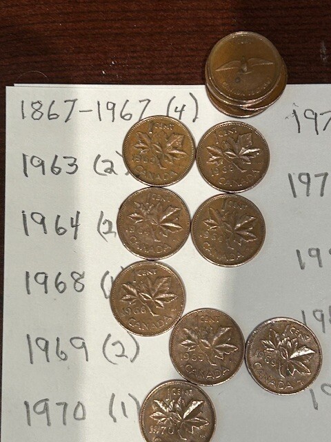 Canada One Cent Lot Of 30