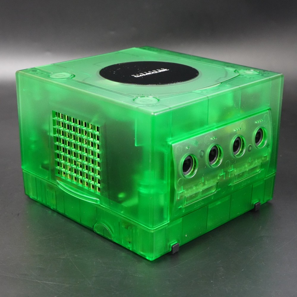 Nintendo GameCube Replacement Clear Green Shell Console NTSC U-C/J Region Switch