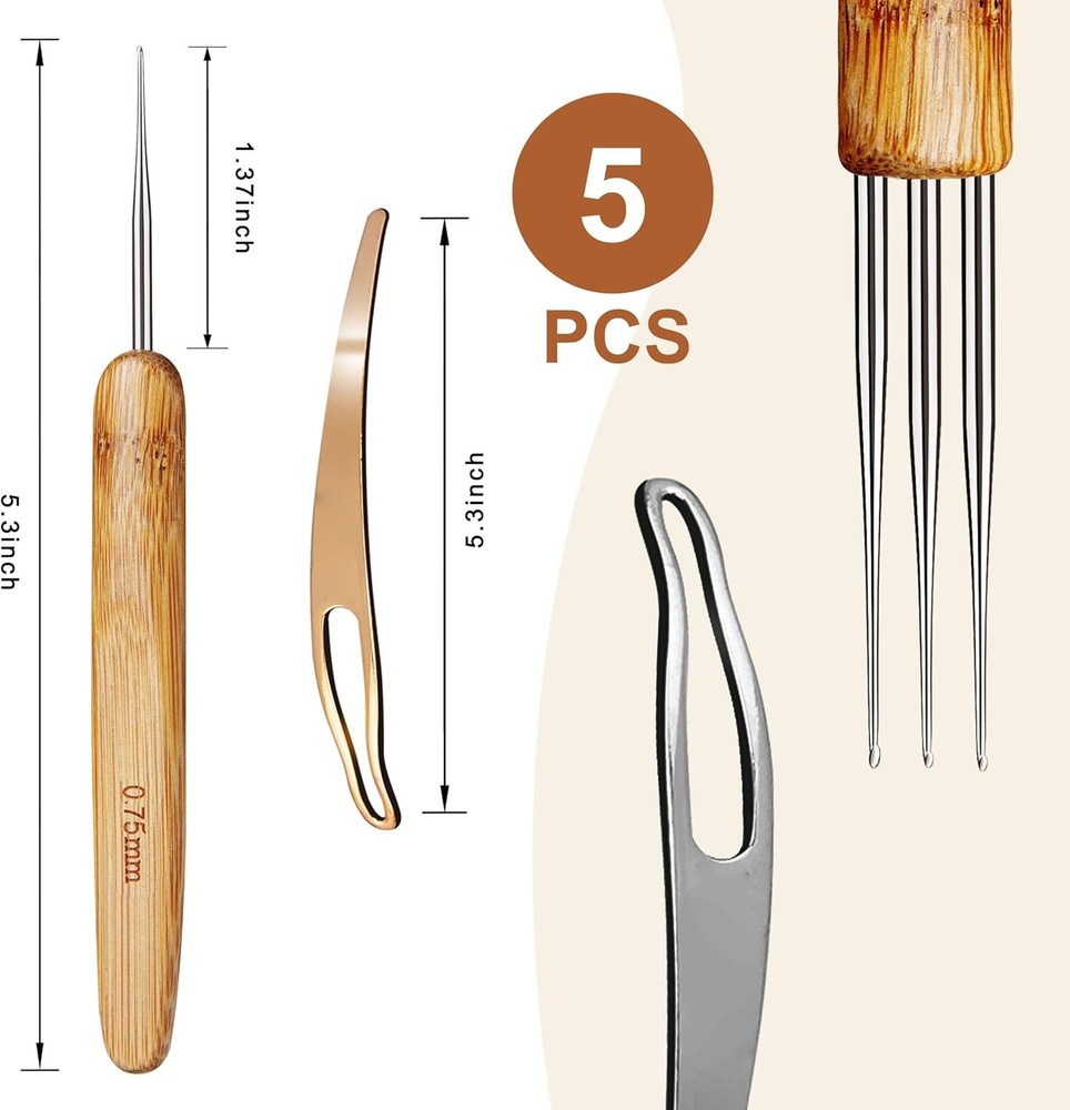 Dreadlock Crochet Hook Loc Needle 0.75mm
