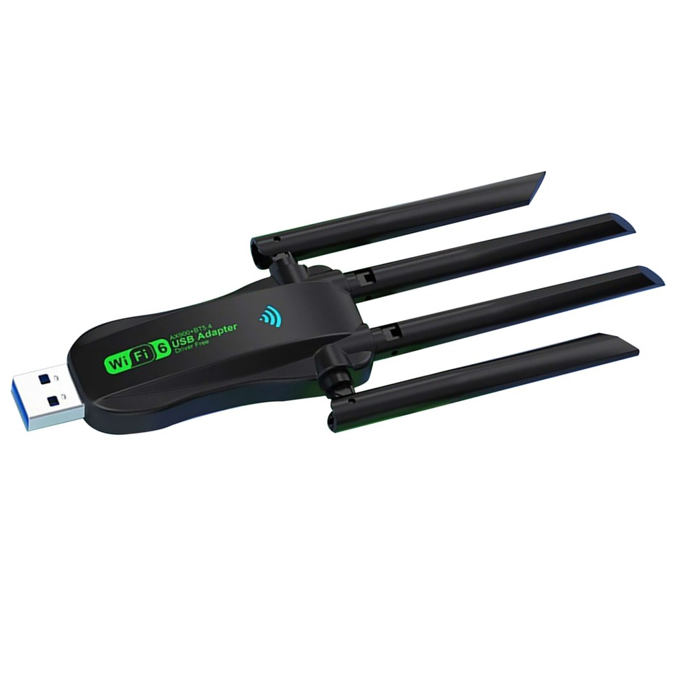 For Desktop Dual Band USB WiFi 6 Adapter Bluetooth 5.4 Wireless Dongle New