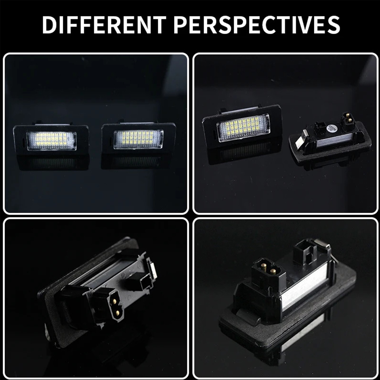 2x LED License Plate Light Tag Lamp Assembly White Canbus For BMW X1 X3 X4 X5 X6