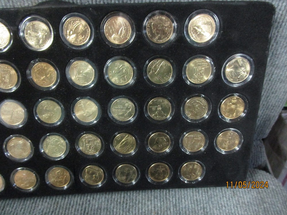 111 Uncirculated Gold State Quarters