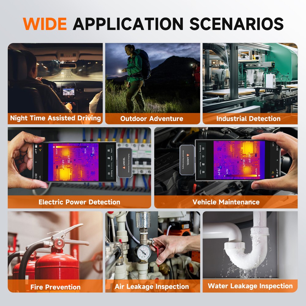 Portable Thermal Imaging Camera Imager for Android for Vehicles Home Inspect