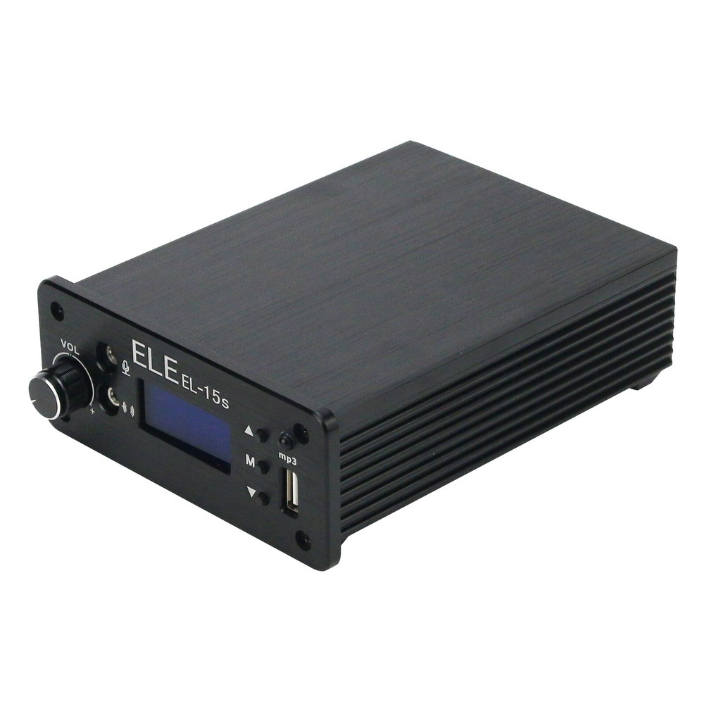 EL-15S FM Broadcast Transmitter Timing Wireless System Music 1.5W For U Disk MP3