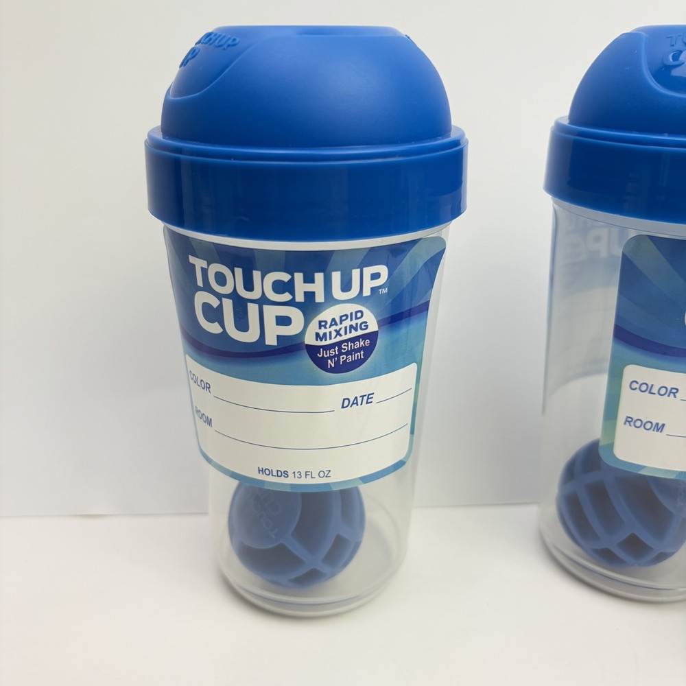 Touch Up Cup Rapid Mixing Just Shake N' Paint Storage Container, 4 Cups