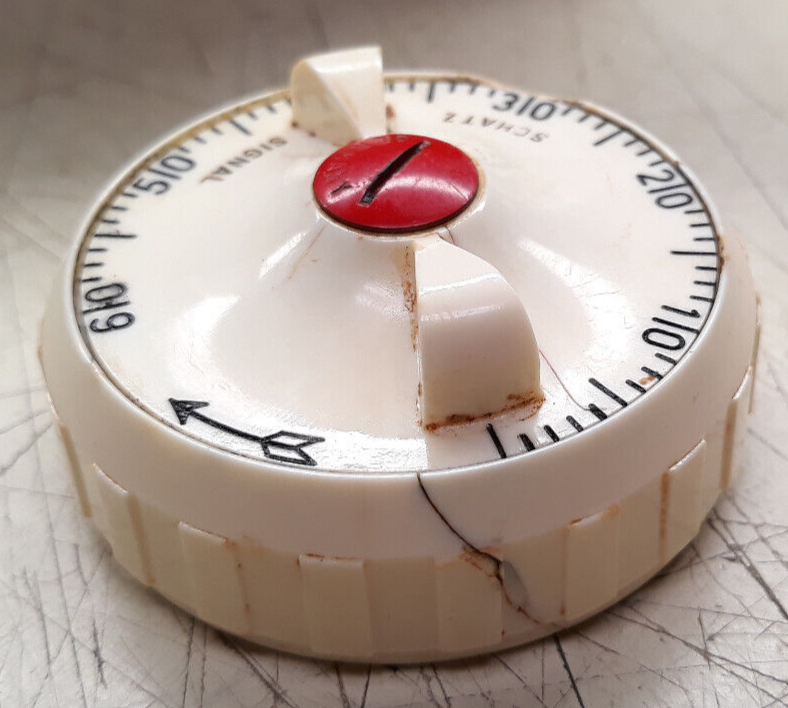 Schatz Preziosa Elexacta Vintage Kitchen Wall Clock With Timer Made In Germany