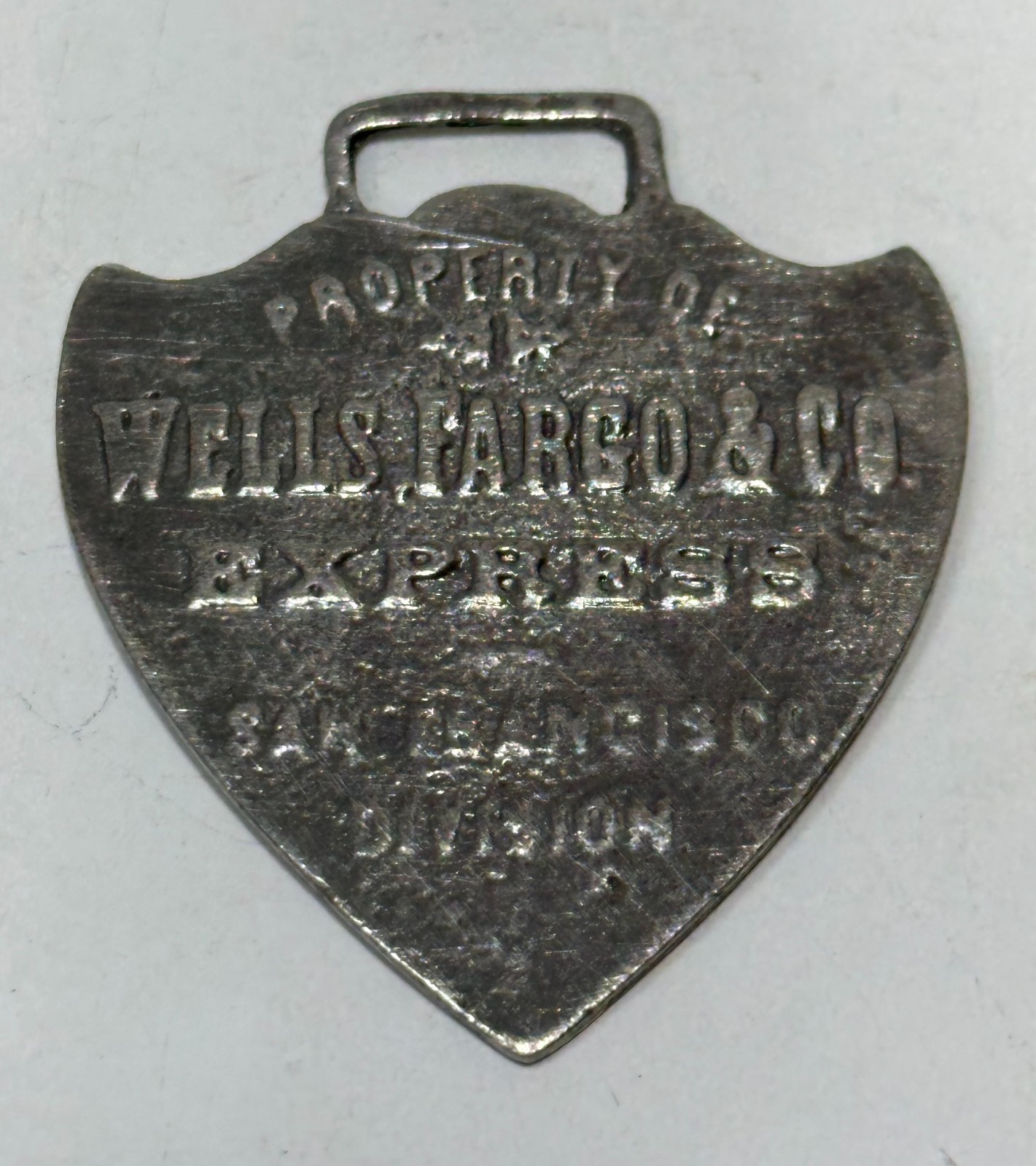 Vintage Advertising Watch fob Wells Fargo Co. Express San Francisco, California