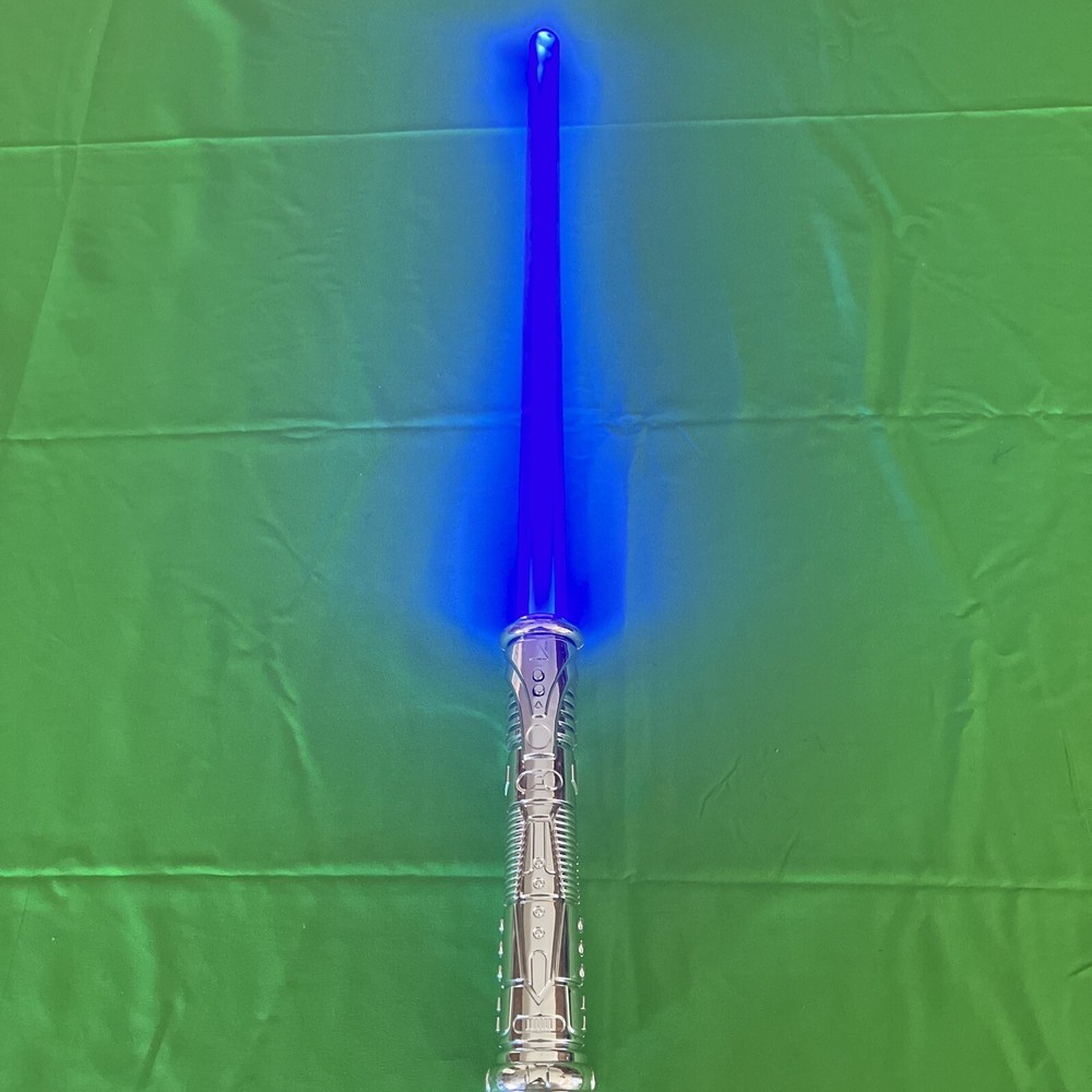 Toy Silver Lighted Sword 27" New Batteries, tested working