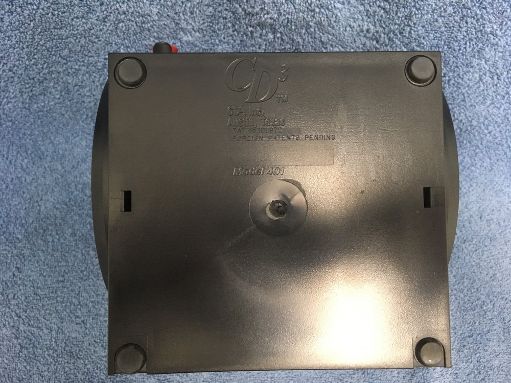 CD-3 MODEL 401 DESK-TOP HARD PLASTIC NUMBERED DISK STORAGE FOR 40 CD'S/DVD'S EUC