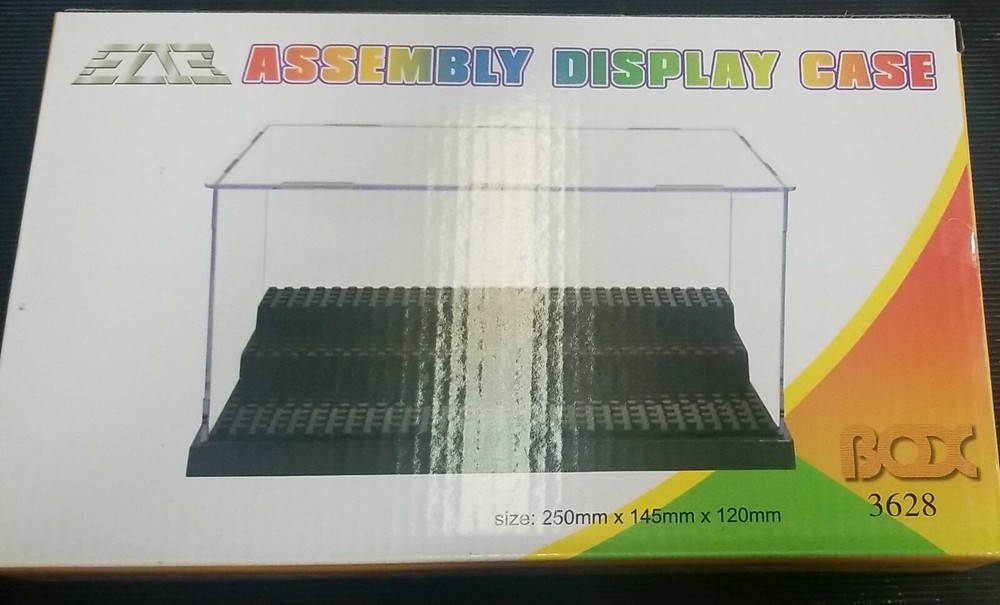US 9.8"Display Box Showcase For Building Blocks Plastic Self-Assembly