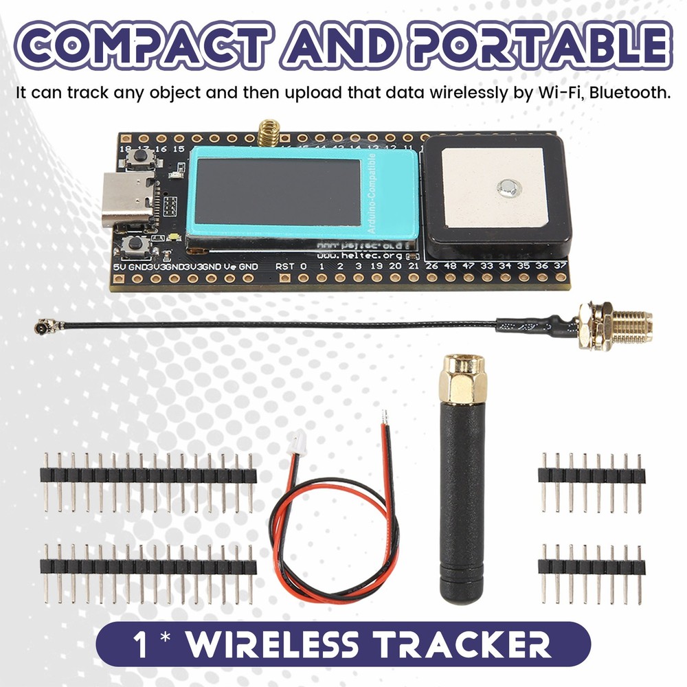 Lora Tracker LoRa Meshtastic Asset Tracker SX1262 Wi-Fi Bluetooth T8324