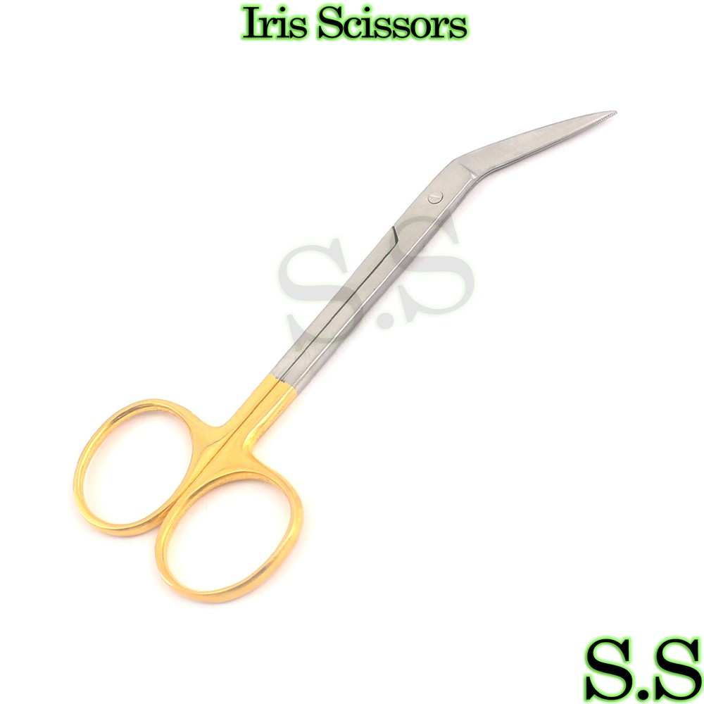 Iris Super Cut Scissors Angled New Surgical Instruments