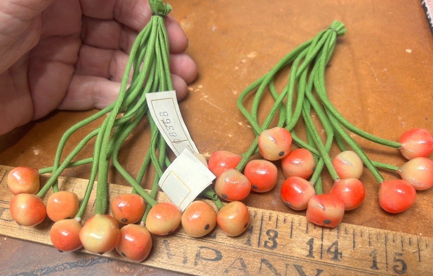 vintage berry celluloid 1940s made in Germany 1dzn berries