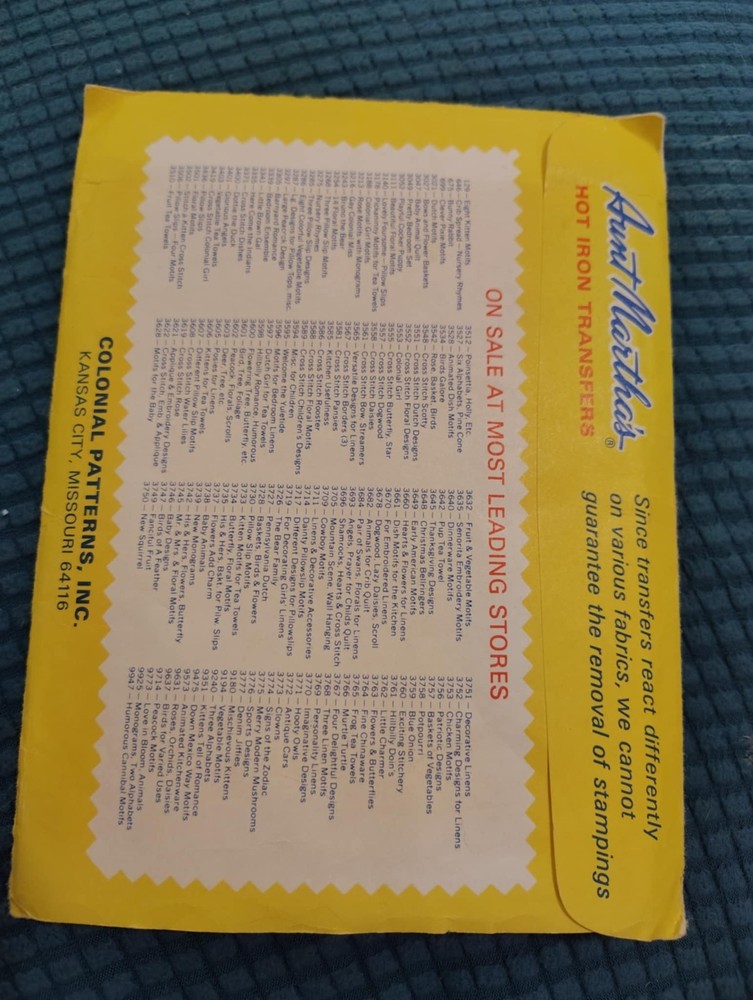 Aunt Martha's ALPHABETS FOR MONOGRAMS Hot Iron Transfers Pattern 3527