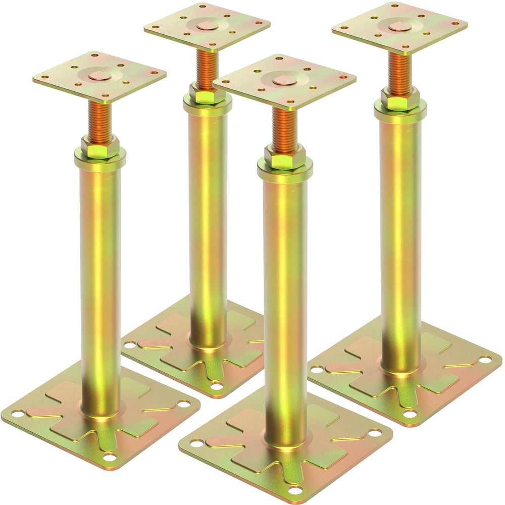 4 Pack Adjustable Floor Jacks for House Foundation Support 11-16 inch