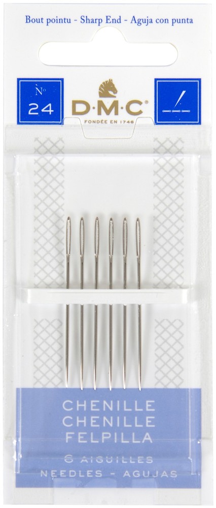 DMC 1768-24 Chenille Hand Needles-Size 24 6/Pkg