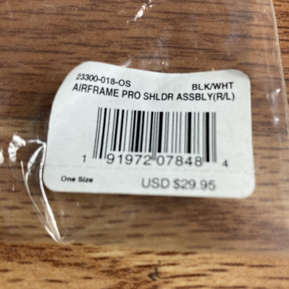 Fox Racing Airframe Pro Replacement Shoulder Assembly Right & Left Black/White