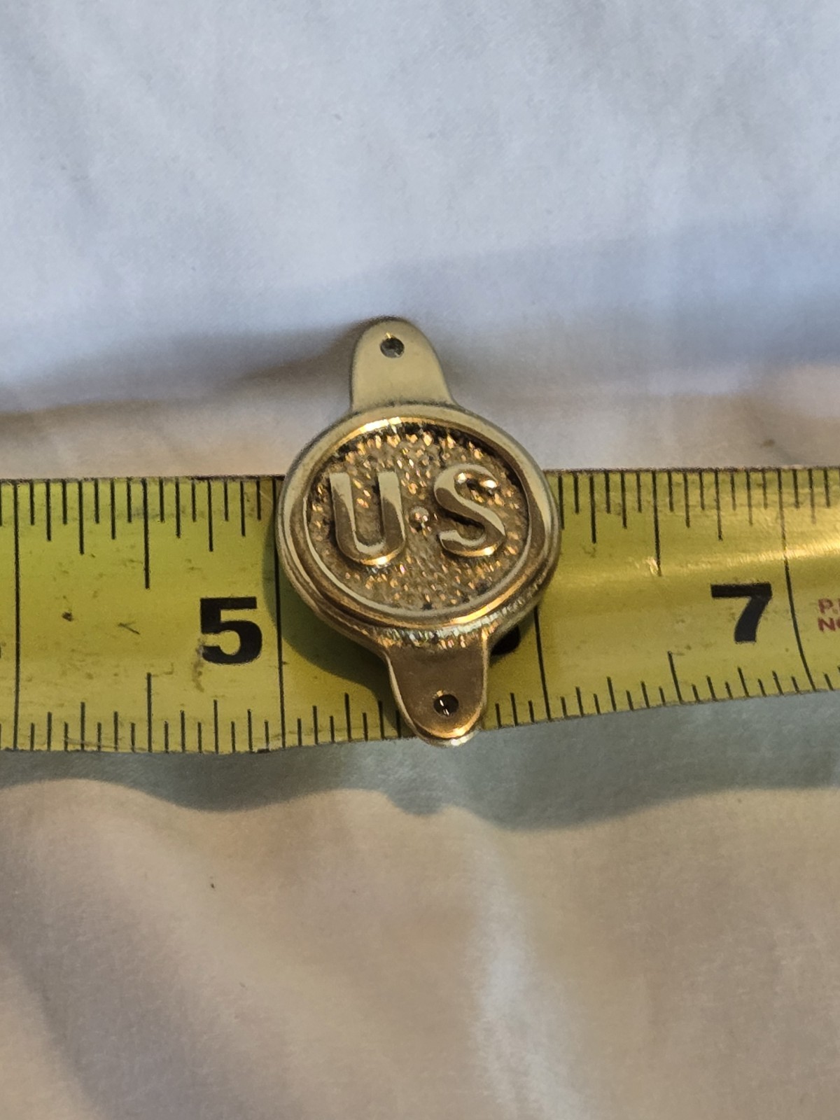 Beautiful Civil War U.S. Bit Bridle Boss Rosette Union Army Brass Tack Harness