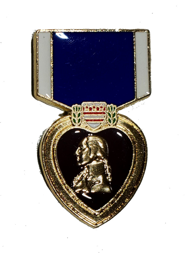 PURPLE HEART HAT PIN