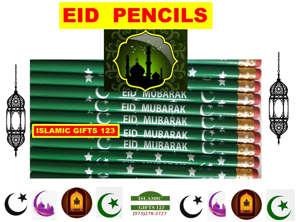 Eid Pencils Eid favors Islamic Gift Eid Party decor Eid Kids Gift Ramadan Gifts