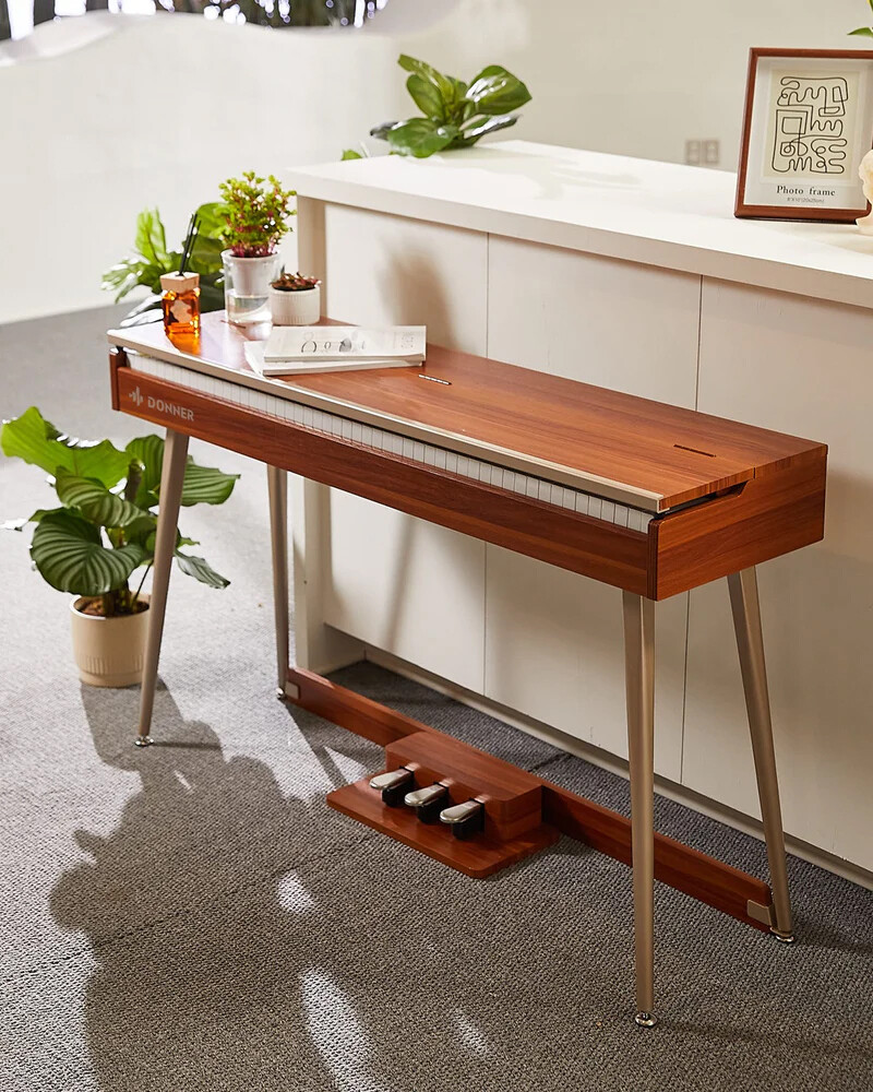 Donner DDP-80 PLUS Digital Piano 88-Key Weighted Wood Grain