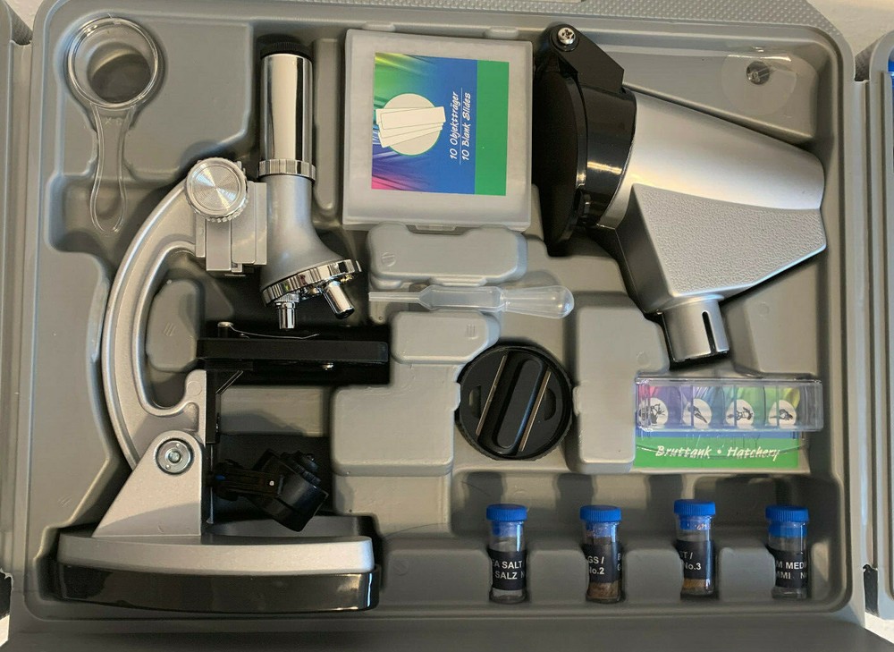 BRESSER JUNIOR Biotar DLX 300x-1200x Microscope with Case