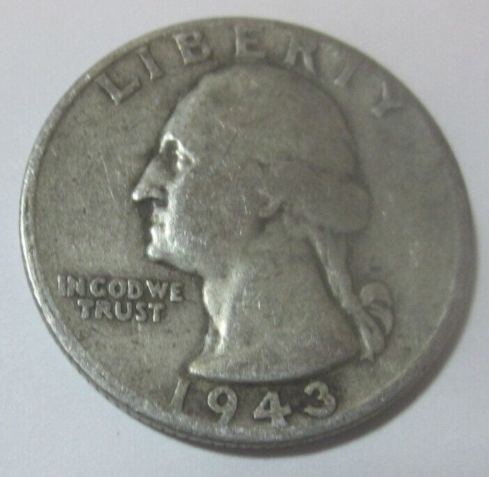 1943  Washington Silver Quarter  90% Silver