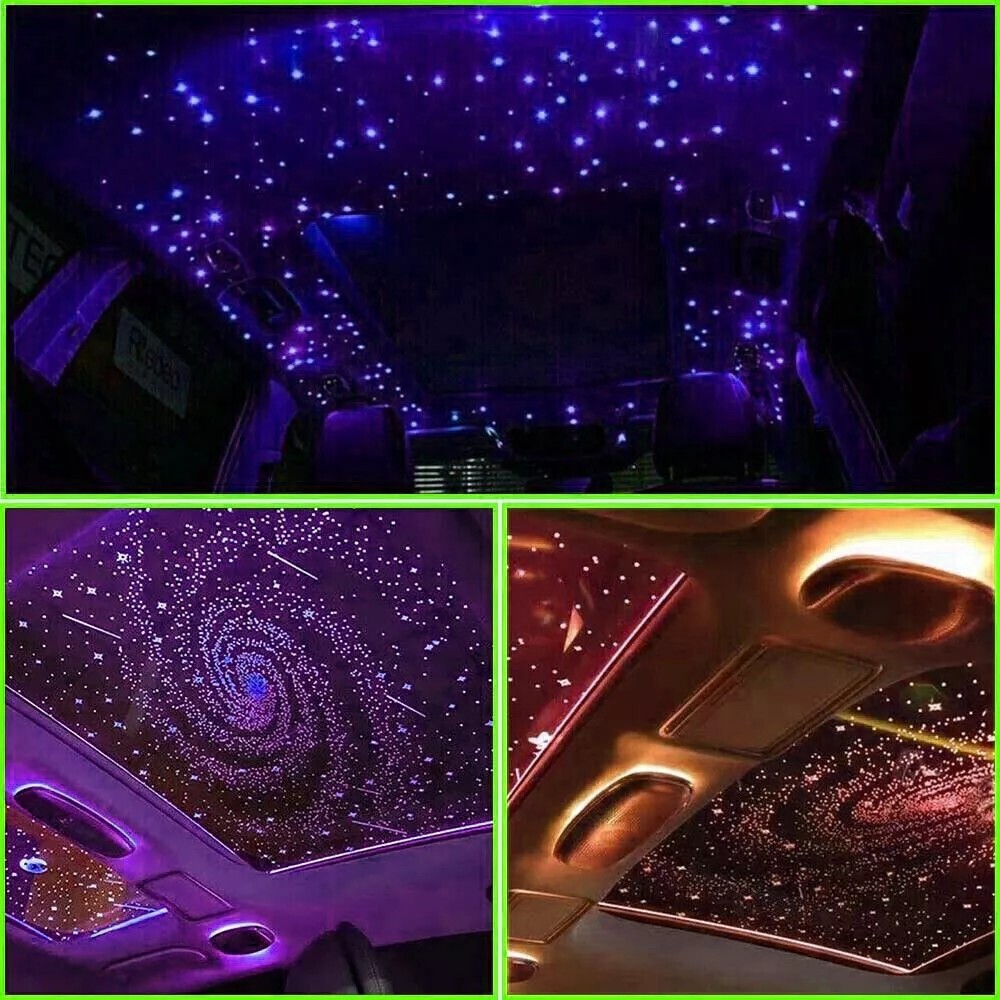 1000PC Car Home Headliner Star Light Kit Roof Twinkle Ceiling Lights Fiber Optic