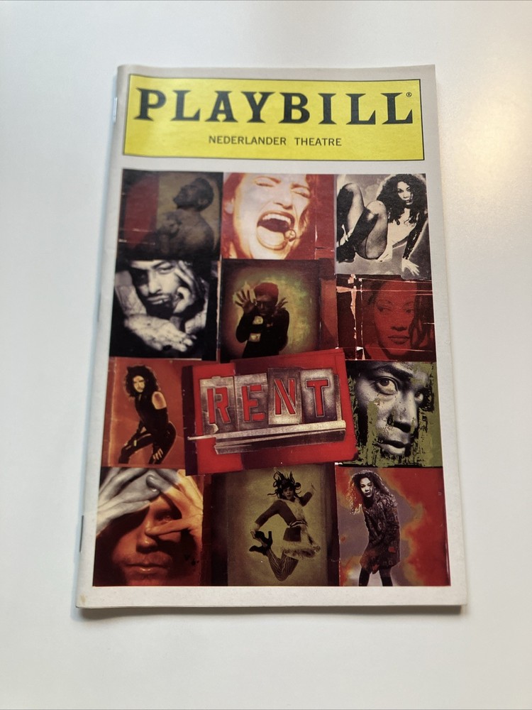 Rent Original Broadway Cast Playbill And Understudy Slips