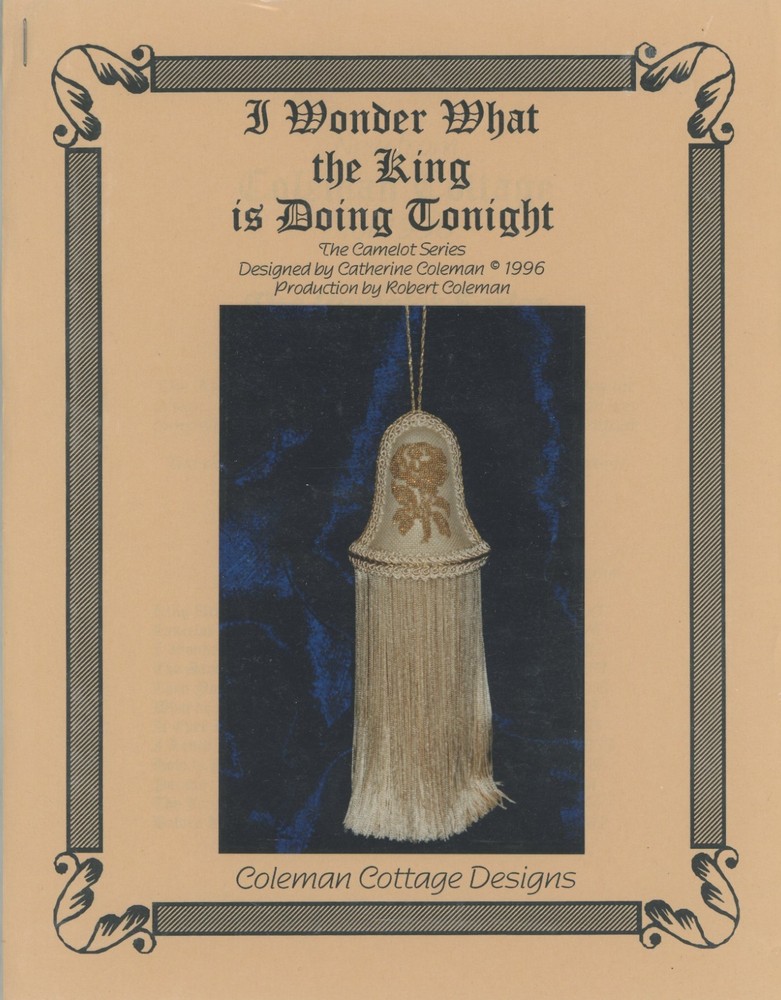 Coleman Cottage Designs Kings Bell Pull Tassel Counted Canvas Work Pattern