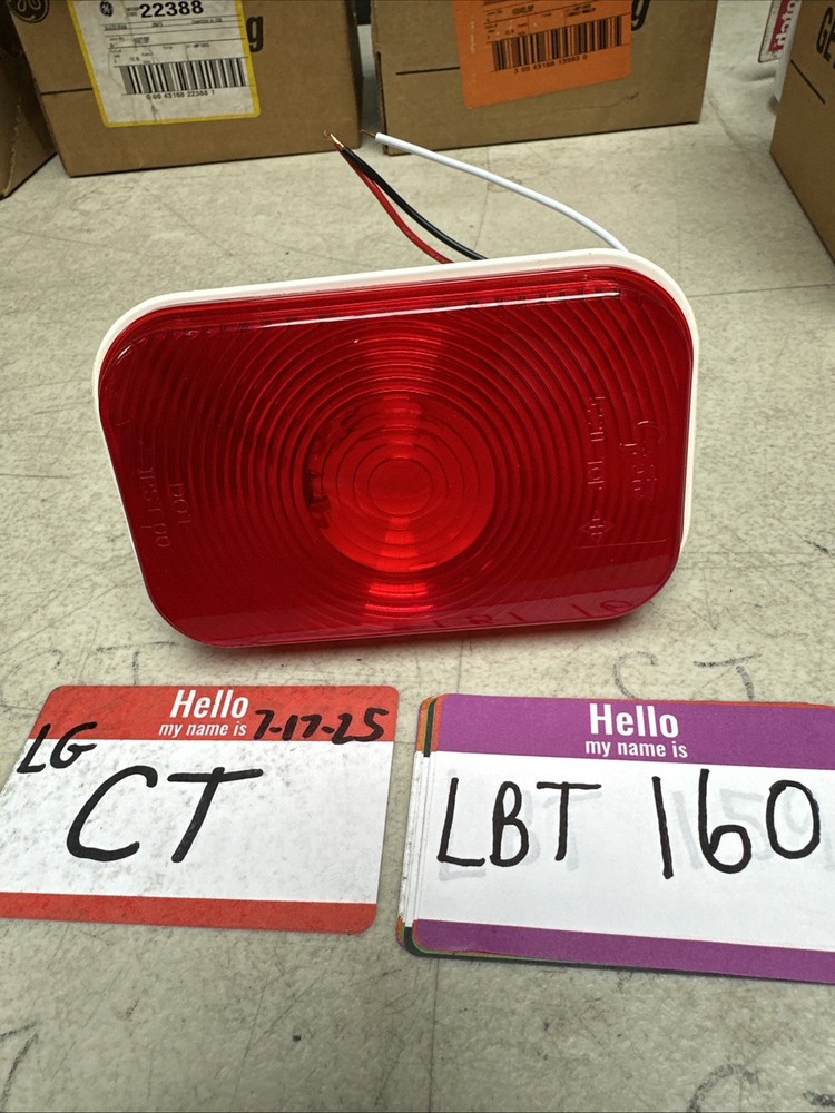 Grote 52202 Rectangular Stop Tail Turn Light Red