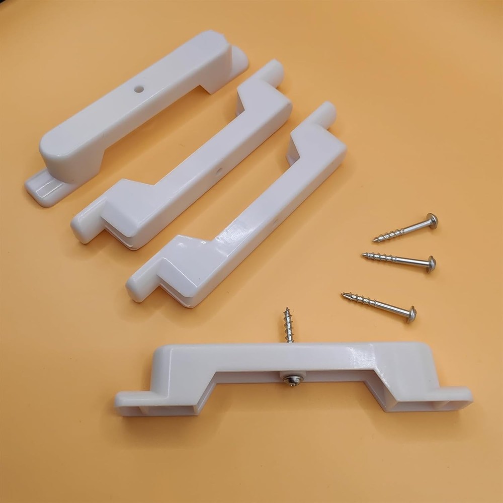2 Sets (4 clips) False Front Connector False Front Cabinet Clips 4 1/2 Openin