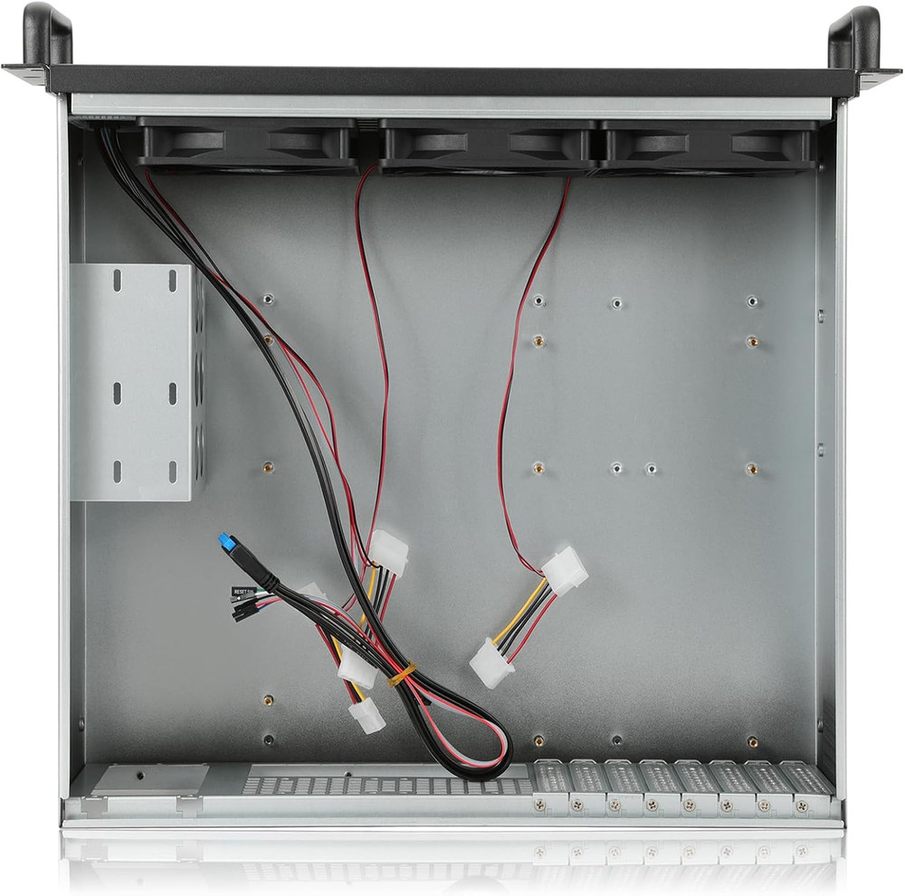 3U Rackmount Server Chassis with Liquid Cooling & 360mm Radiator Support