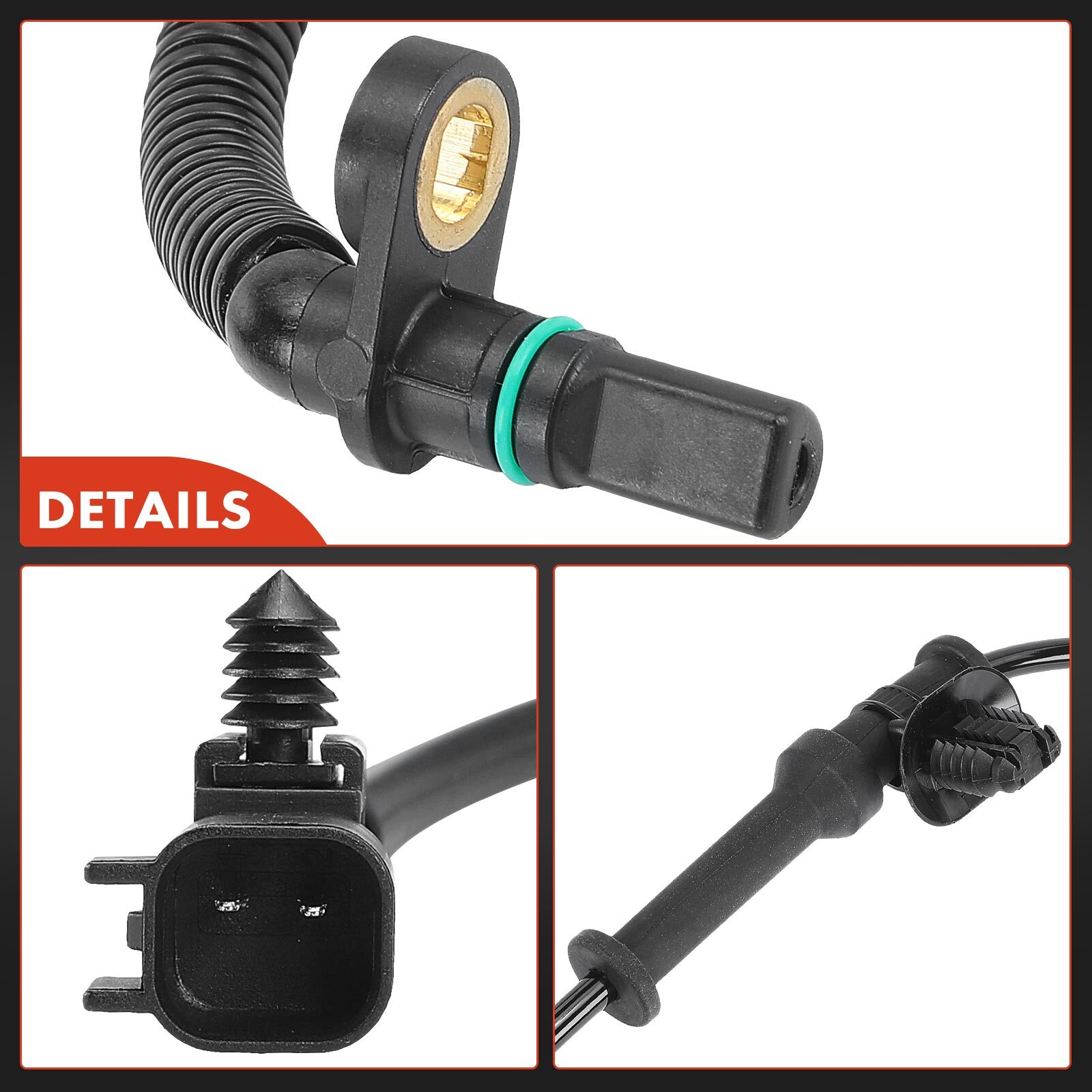 2x Front Side ABS Wheel Speed Sensor for Jeep Wrangler 2018-2023 Gladiator 20-23