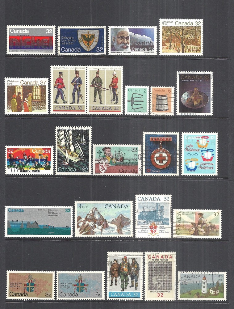 CANADA VARIOUS MINT HINGED & USED ISSUES 1982 - 1984