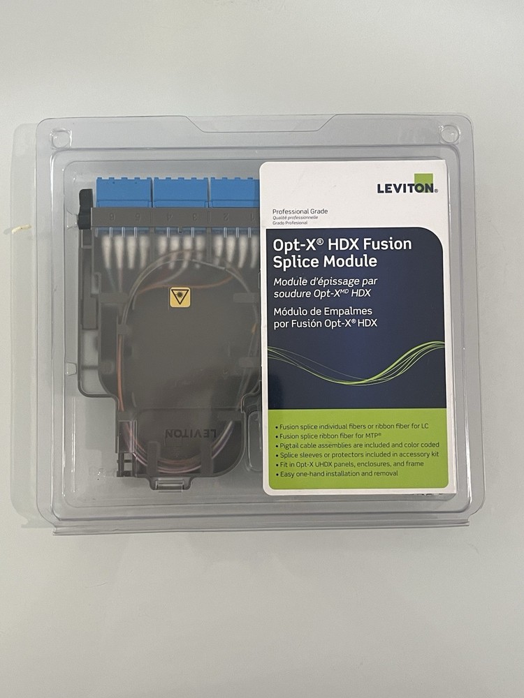 NEW Leviton SPLCH-12BL HDX Splice Module