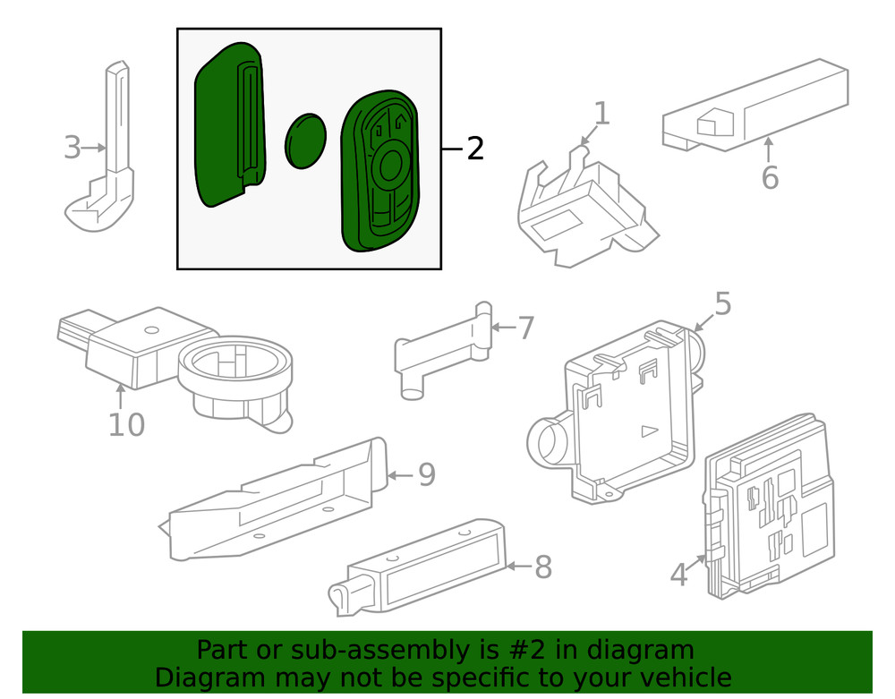 Genuine GM Transmitter 13547815